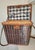 Brown Vintage Rattan Wicker Picnic Basket For Sale - Image 8 of 9