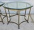 Labarge Vintage Labarge Side Tables Brass Glass Hoof Footed Octagonal Pair For Sale - Image 4 of 12