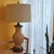 Pair of Port 68 Mark Abrams Cream Ceramic Urn Table Lamps With Linen Drum Shades For Sale - Image 12 of 18