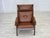 Brown Vintage Scandinavian Lounge Chair in Furniture Leather, 1970s For Sale - Image 8 of 18