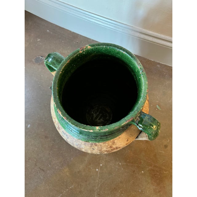 French Country Mid 20th Century French Olive Jar, Large For Sale - Image 3 of 3