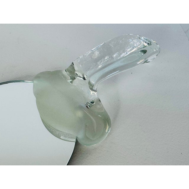 1980s 1980s Riker Art Glass Hand Mirror For Sale - Image 5 of 6