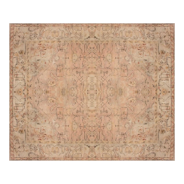 Antique Turkish Oushak Rug For Sale