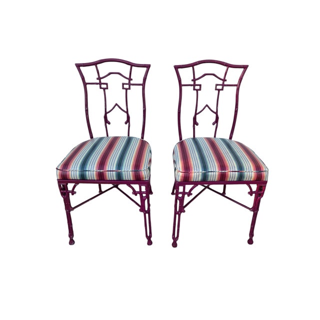 Great Vintage designer chairs in great condition. they do have some paint ware. see matching chairs in our chairish...