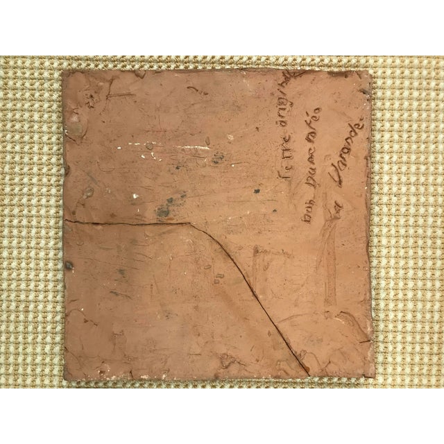 1990s Terracotta Bas Relief by Marie La Varende For Sale - Image 10 of 11