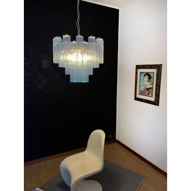 Murano Glass Tube Chandelier, 1990s For Sale - Image 15 of 16