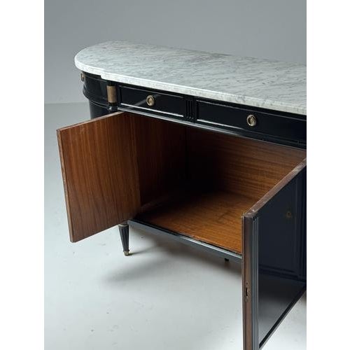 Black Black Louis XVI Style Sideboard For Sale - Image 8 of 18