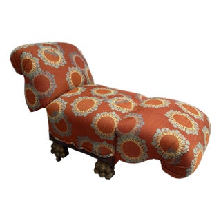 Late 19th Century Children's Scroll-Arm Chaise Lounge For Sale