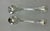 1980s Silver Pair Salad Servers, Salad Spoon & Salad Fork, Lily. For Sale In New York - Image 6 of 9