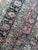 Textile Antique Garden Inspired Design PALACE SIZE Charcoal, Magenta, Denim Blue Rug 11.4 x 17.7 For Sale - Image 7 of 13