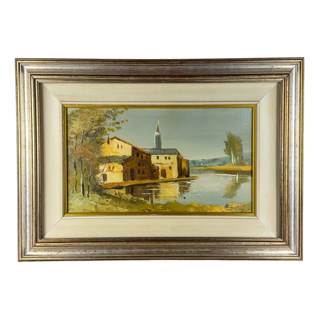 Landscape, 1950s, Oil on Canvas, Framed For Sale