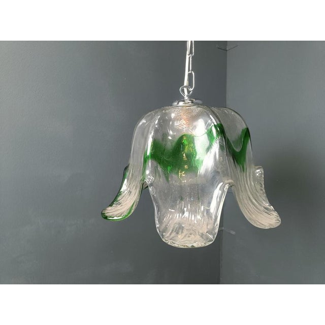 Vintage Murano Glass Pendant Light from Mazzega, 1960s For Sale - Image 15 of 16