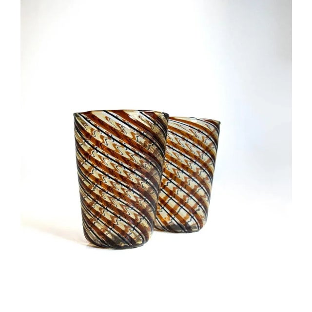 Early 21st Century Italian Murano Glasses by Mariana Iskra for Ribes the Art of Glass, Set of 2 For Sale - Image 5 of 7