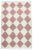 Wood Redwood & Natural White Diamond Checker Zanafi Flatweave Moroccan Wool Rug 10x14 For Sale - Image 7 of 7