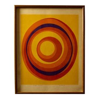 1973 Abstract Lithograph Inversion, Trial Proof by Theo Hios For Sale
