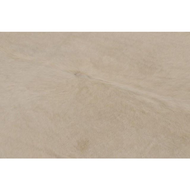 2010s Rug & Kilim’s Large Cowhide Rug in Cream White Tones Rug & Kilim Website Title: Rug & Kilim’s Large Cowhide Rug in Cream White Tones For Sale - Image 5 of 9