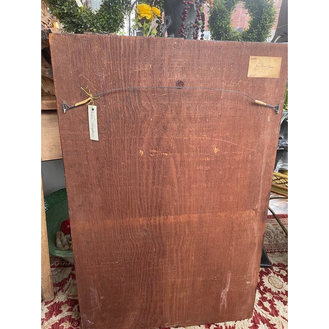 1970s Jean-Claude Gaugy Carved Wood Wall Hanging For Sale - Image 4 of 5