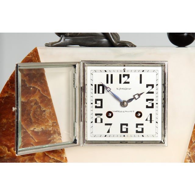 Art Deco Mantel Clock, 1930s For Sale - Image 3 of 18