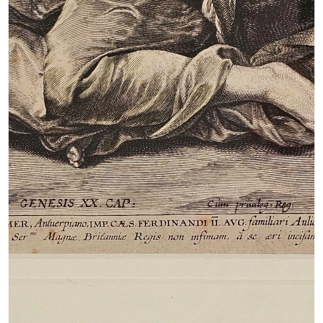 17th Century Scene From Genesis Xx, Drunkenness of Lot Sleeping on His Daughters, 1625 For Sale - Image 5 of 5