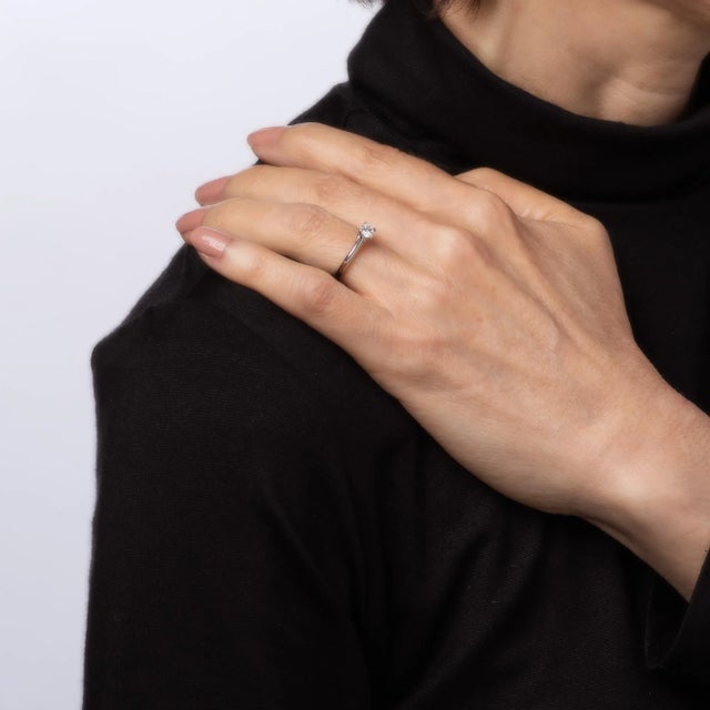 Cartier 0.30ct Diamond Engagement Ring Platinum Sz 5 Estate COA GIA Signed For Sale In Los Angeles - Image 6 of 7