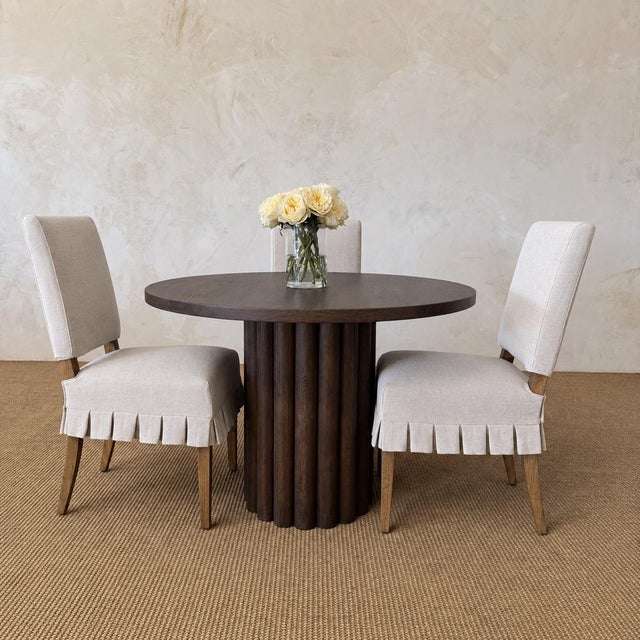 Lavene Dining Table in Oak Kona Finish 42" For Sale - Image 9 of 10