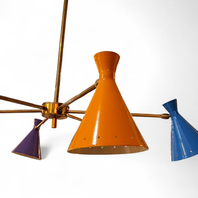 Vintage Pendant Lamp from Stilnovo, Italy, 1970s For Sale - Image 4 of 7