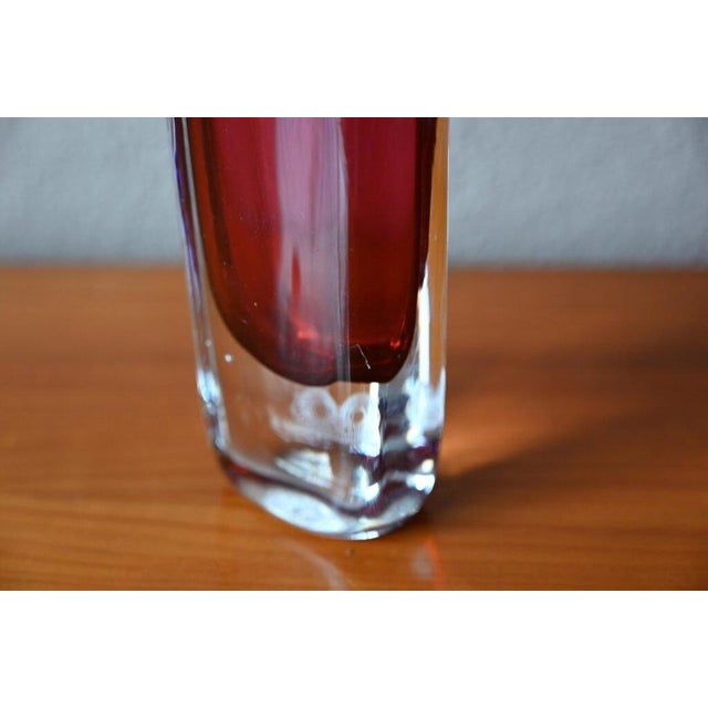 Swedish Glass Vase by Nils Landberg for Orrefors, 1960s For Sale - Image 11 of 13