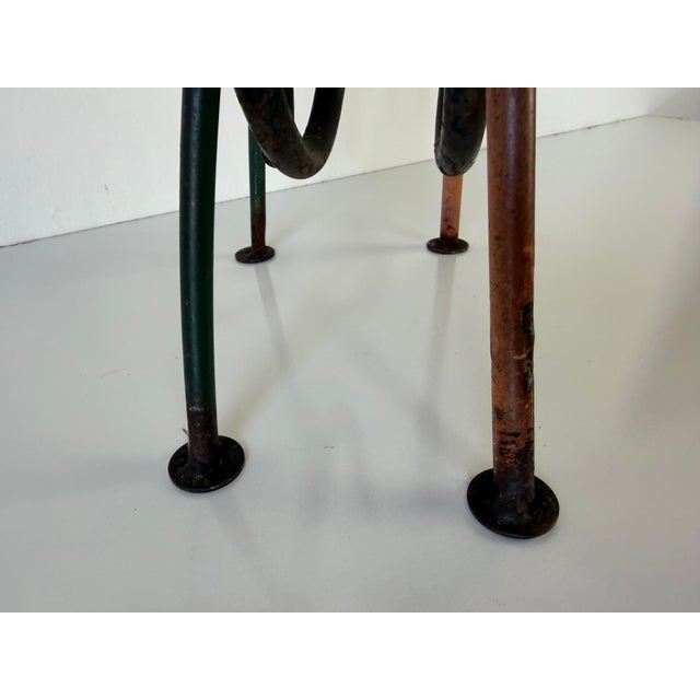 Vintage Handmade Folk Art Metal Cat Sculpture For Sale In Miami - Image 6 of 12