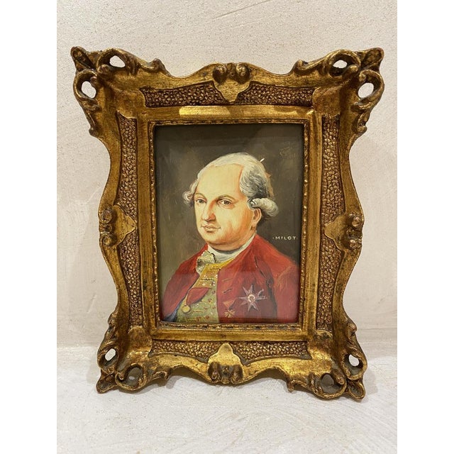 Oil on Copper Portraits by Milot, Italy, 1880s, Set of 2 For Sale - Image 15 of 18