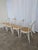 Wood Vintage White Wood Dining Chairs with Cane Seats, 1970s, Set of 4 For Sale - Image 7 of 18