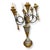 Vintage Italian Paint and Gilded Candelabra. Body on Plaster 6 Metal Arms for candles with details and Decorative wooden...