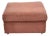 Late 20th Century Vintage Thayer Coggin Modern Upholstered Mauve Color Ottoman on Wheels For Sale