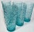 Mid-Century Modern Icy Turquoise Tumblers- Set of Six For Sale - Image 3 of 11