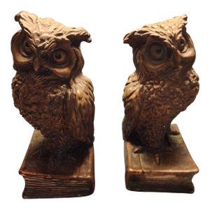 Vintage Owl Bookends