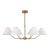 2020s Visual Comfort Studio Burke 6-Light Large Chandelier in Satin Brass For Sale - Image 5 of 5