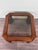 Vintage Italian Coffee Table in Wood with Smoked Glass Top, 1970s For Sale - Image 6 of 16