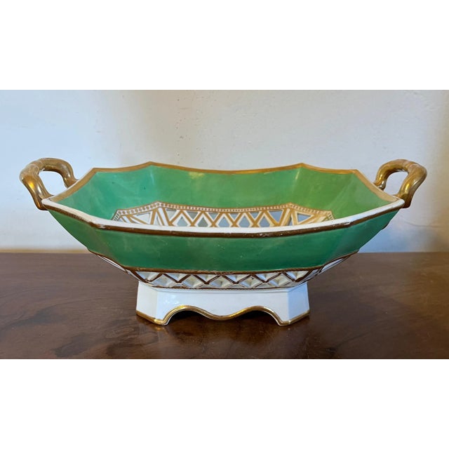 Antique Early 19th Century English Porcelain Reticulated Chestnut Basket or Fruit Bowl With Hand Painted Flowers 1820 For Sale In New York - Image 6 of 13