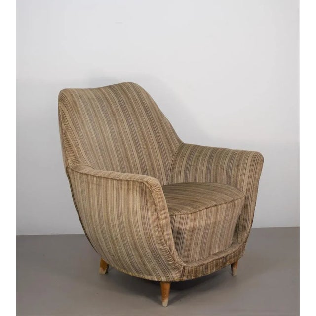 Mid-Century Italian Armchair, 1950s For Sale - Image 6 of 13