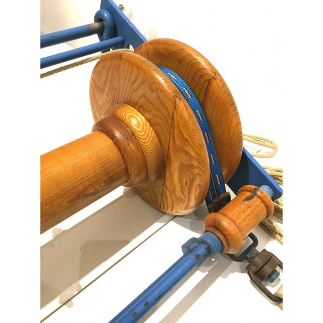 Blue Vintage Gym Rings, 1940s For Sale - Image 8 of 13