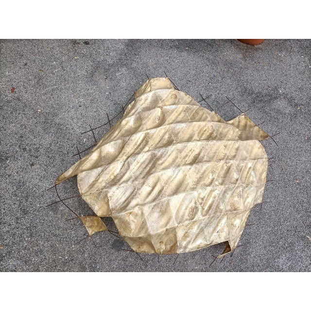 Large Sculptural Wall-Mounted Lampshade in Iron and Fiberglass, 1970s For Sale - Image 18 of 18