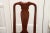 Vintage Queen Anne Style Mahogany Dining Chairs- Set of 8 For Sale - Image 9 of 12