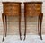 1930s 1930s Pair of French Louis XV Style Marquetry Nightstands With Drawers and Cabinet For Sale - Image 5 of 15