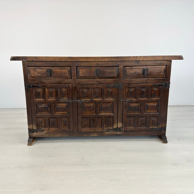 1960s Spanish Brutalist Sideboard For Sale - Image 5 of 13
