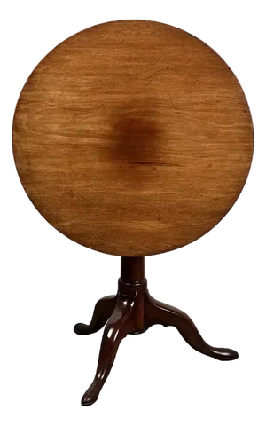Antique Queen Anne Mahogany Birdcage Tilt Top Breakfast Table C. Early 19th Century