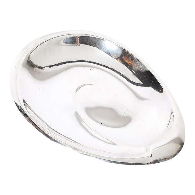 Mid-Century Sterling Silver Sculptural Amorphic Tray Signed Reed & Barton For Sale