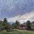 In "Chance of Showers," a serene landscape unfolds, capturing a moment where lush greenery meets a dramatic sky filled...