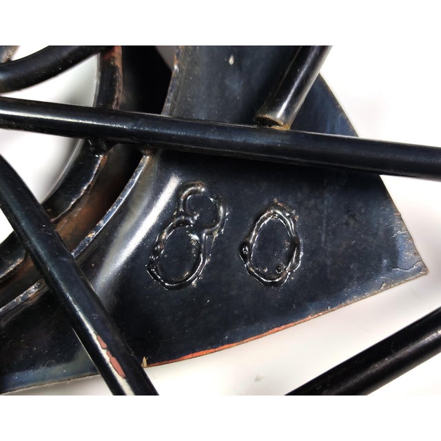 1980s Large Vintage Danish Abstract Starburst Metal Wall Sculpture, 1980s For Sale - Image 5 of 7