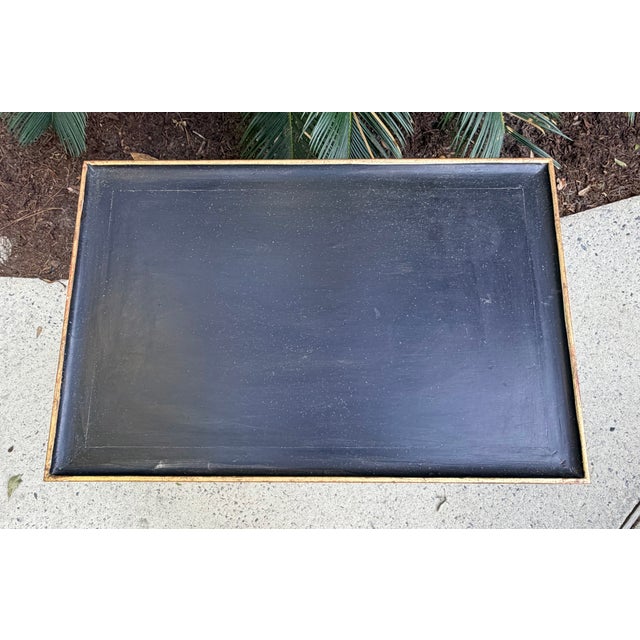 Black Japanese Antique Kasuga Table Gilt Decorated Black Painted Table For Sale - Image 8 of 17