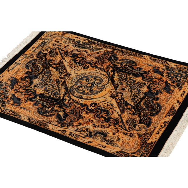 Rug & Kilim Rug & Kilim’s Modern Classics Rug With Polychromatic Medallion “Lovebird” For Sale - Image 4 of 7