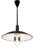 Vintage Adjustable Industrial Black Metal Pendant Lamp, 1980s For Sale
